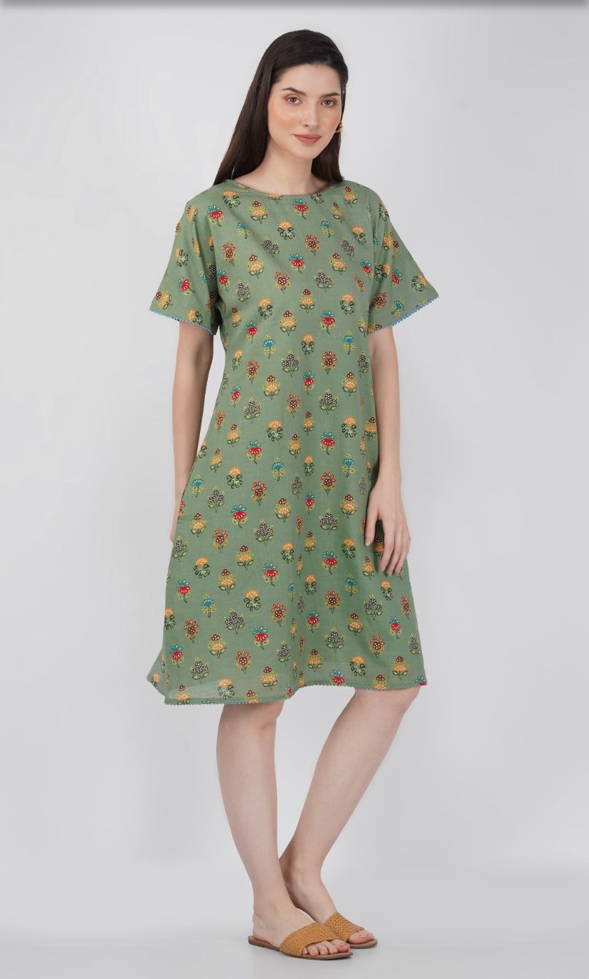 Tokyo Dress - Isra Green