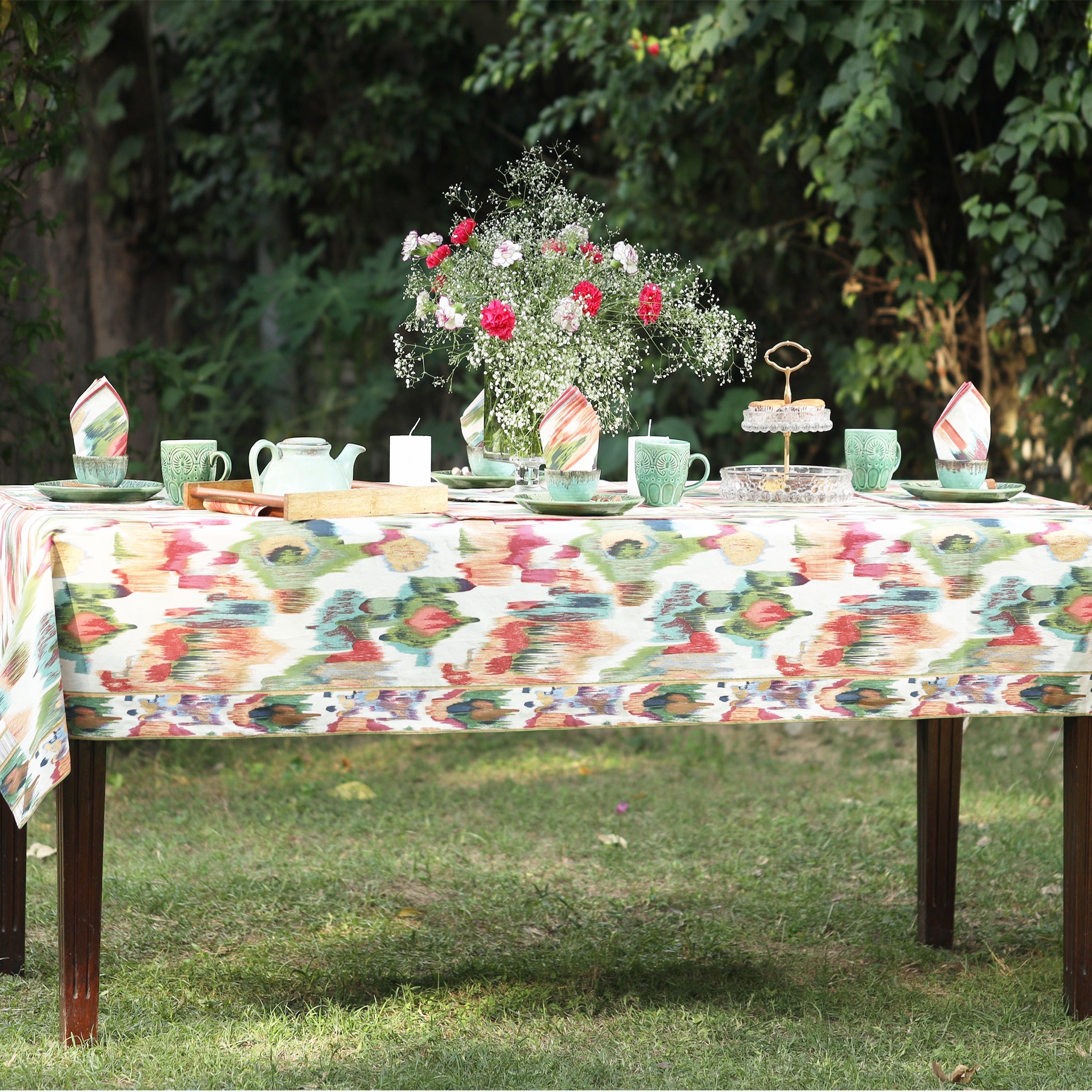 Table Cloth - Rangeen Ikat Ekum