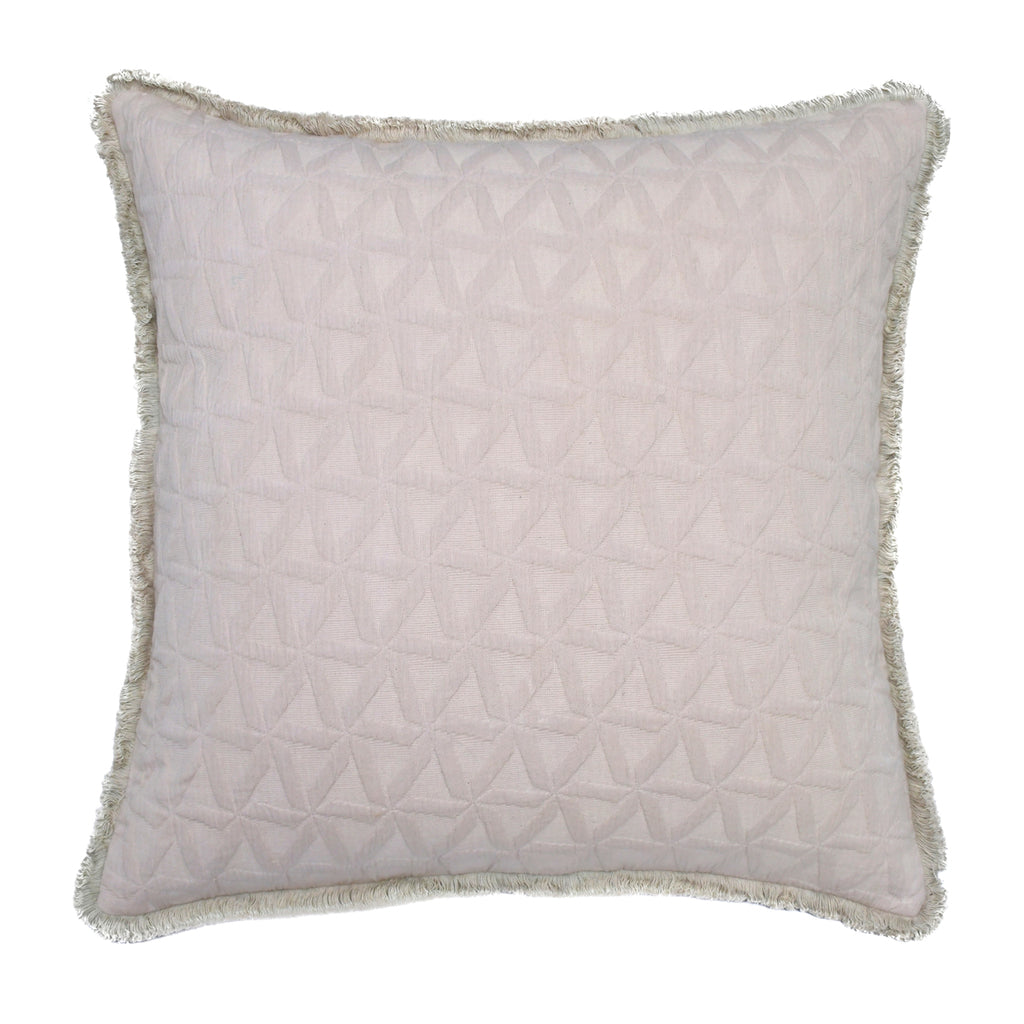 Cushion Cover with Fring - Matelasse Rockport Gray