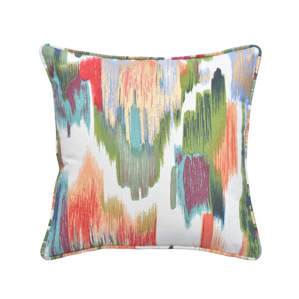 Cotton Cushion Cover - Rangeen Ikat Ekum