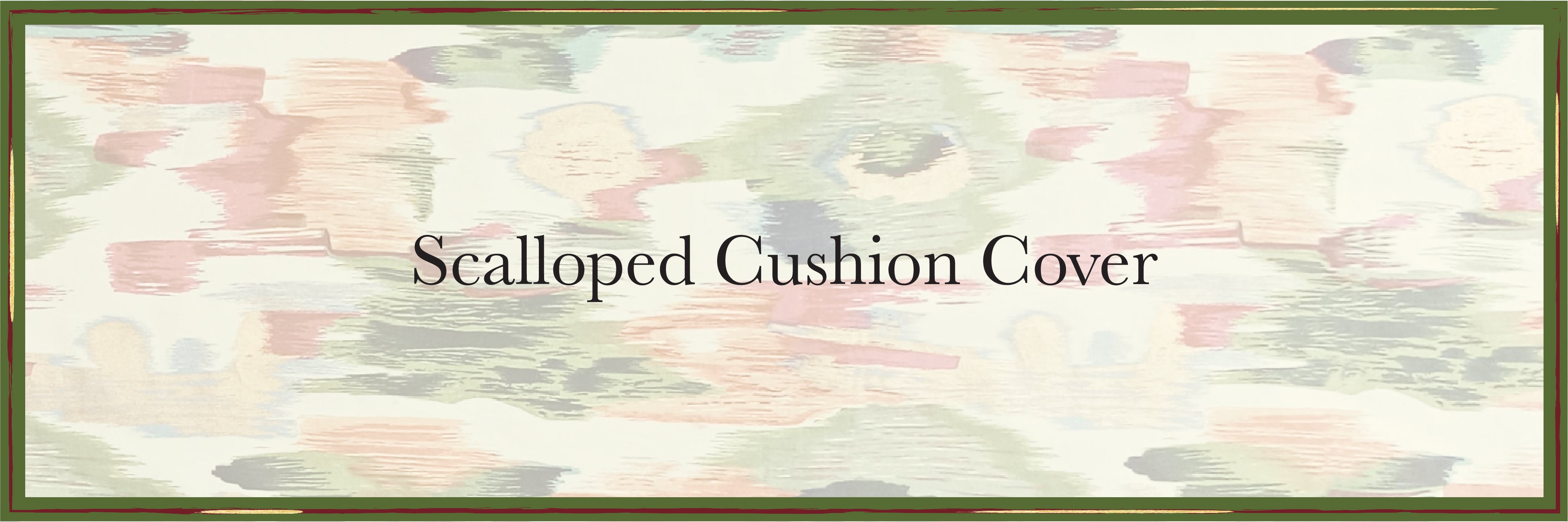Scalloped Cushion Cover