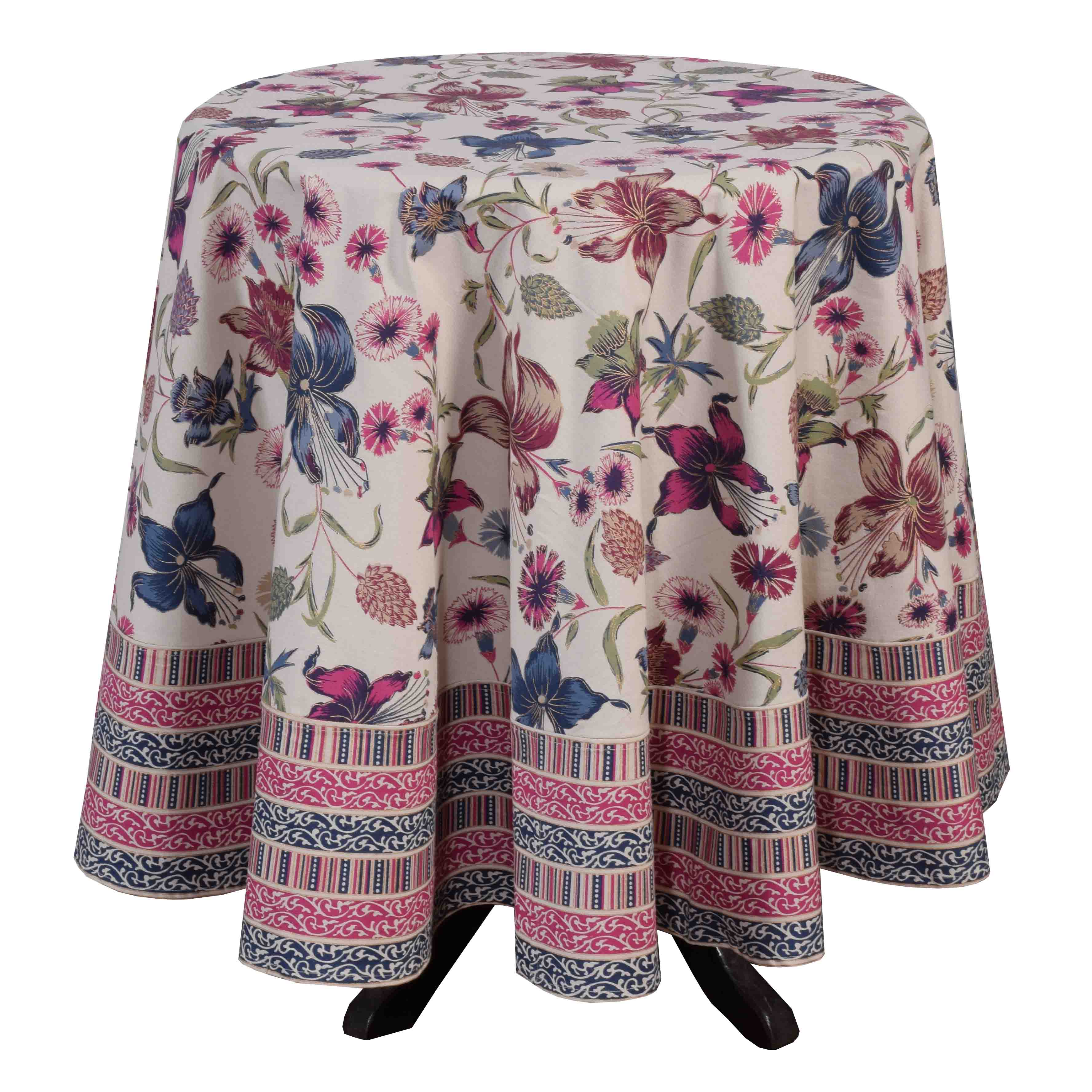 Lilum Round Tablecloth - Tarini Online