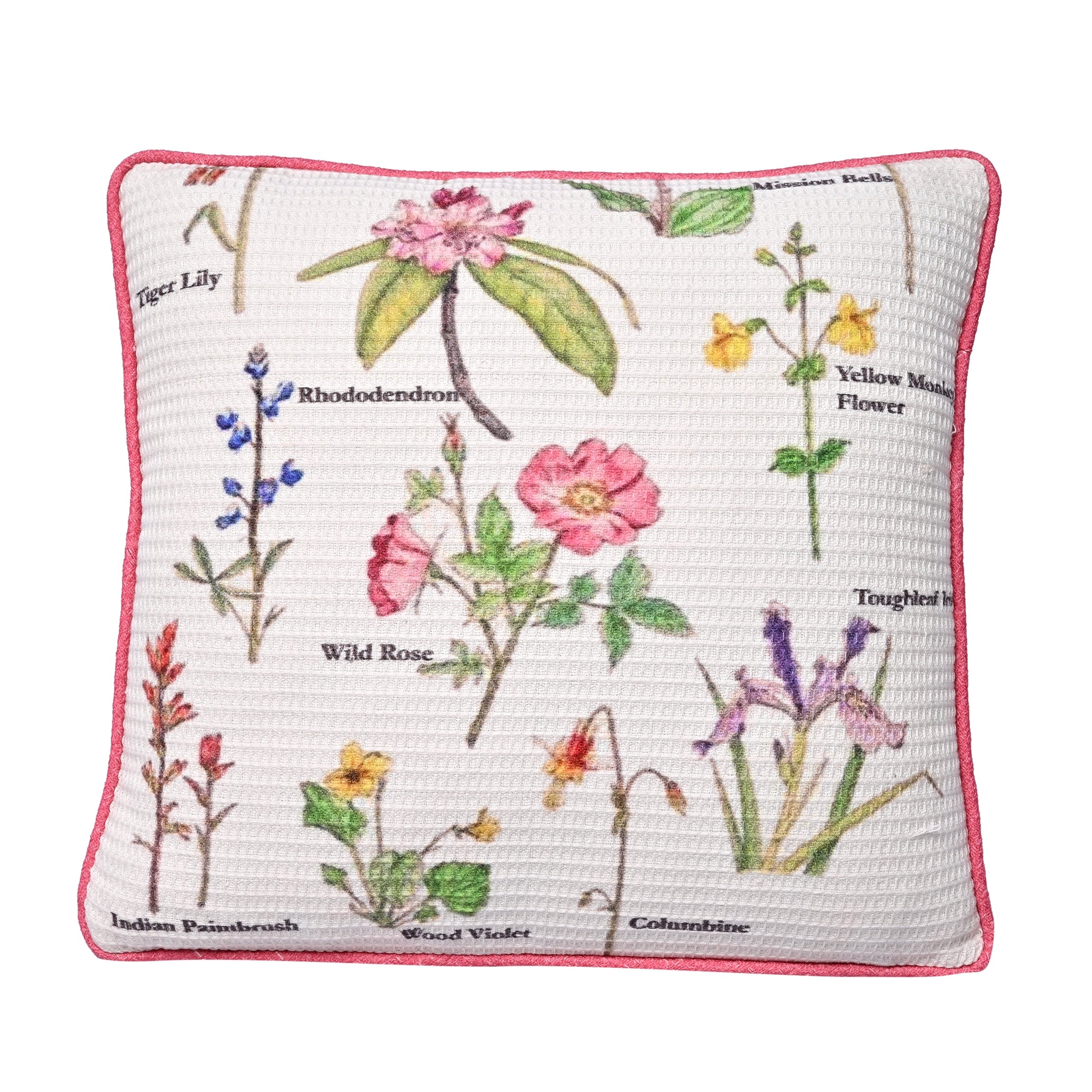 Cushion Cover with Piping - Blossomy Botanic Herbal