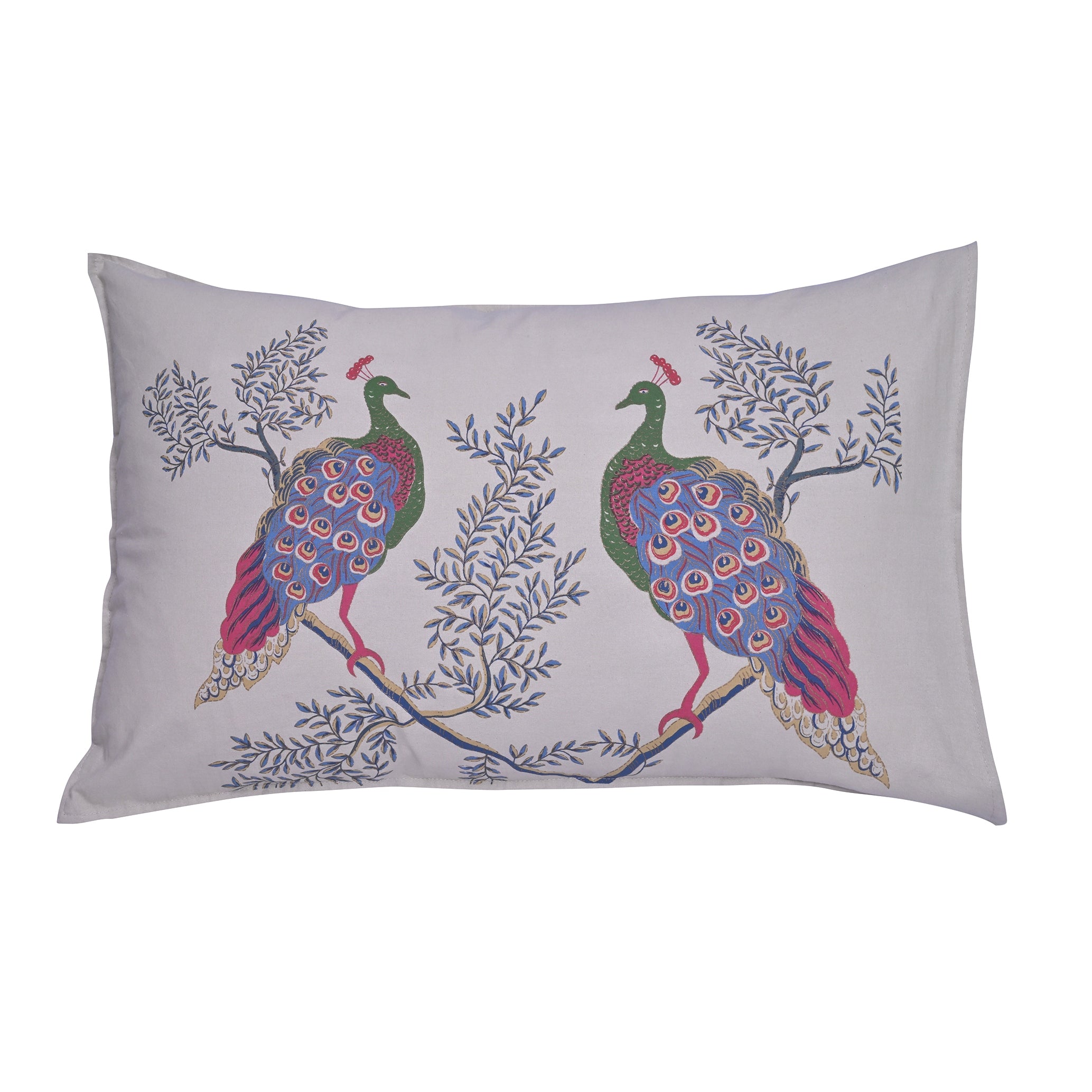 Pillow Cover - Peacock Bubbles