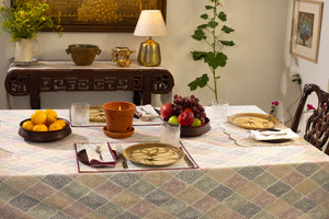 Table Cloth - Phulkari Multi Camel