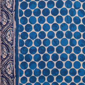 Patnam kalam/Table cloth - mitta papri blue