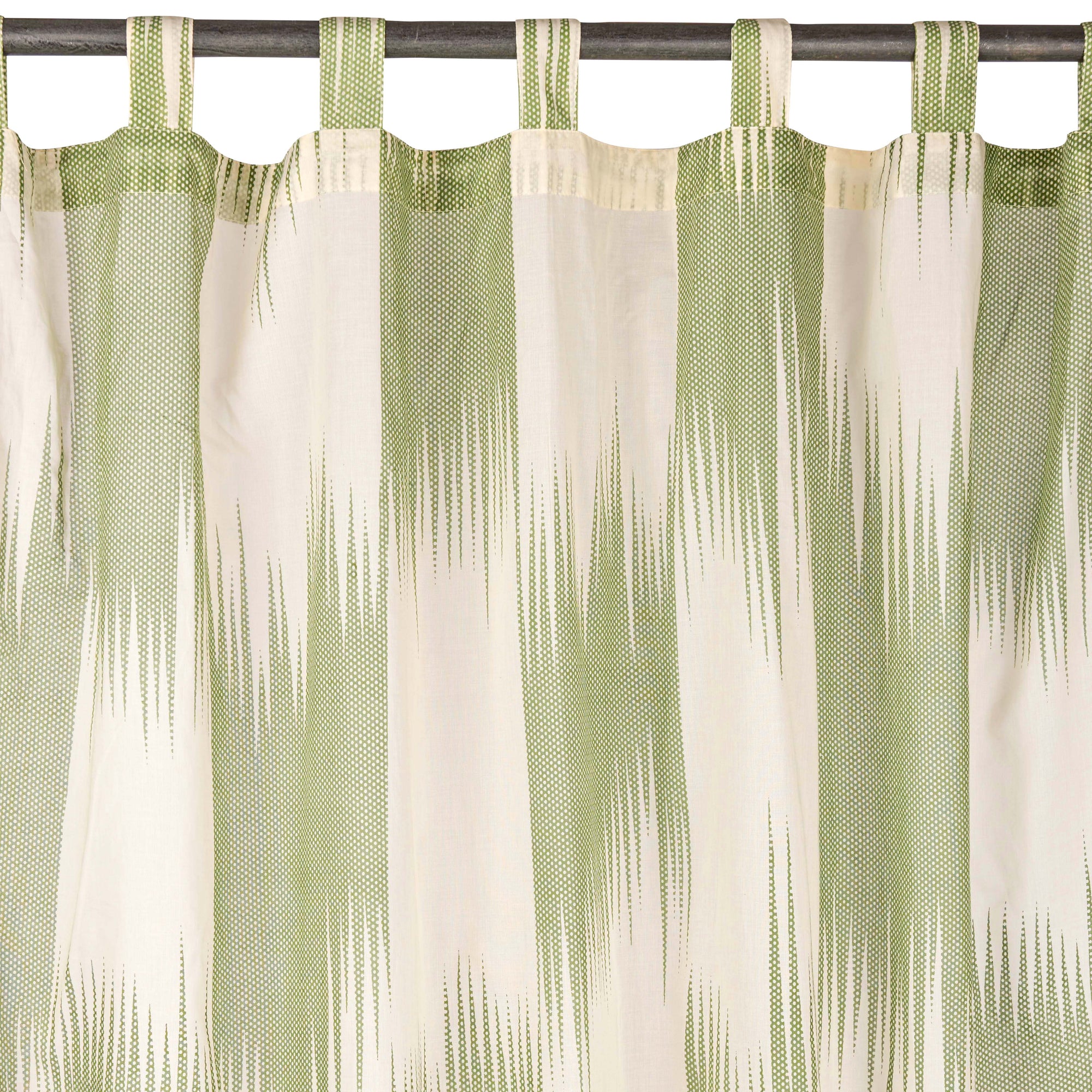 Curtain - Brush Ikat Warm Olive (Voile)