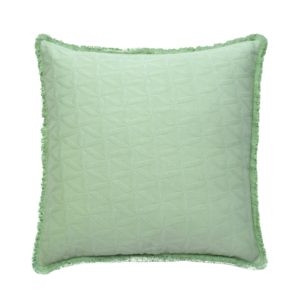 Cushion Cover with Fring - Matelasse Kiwi