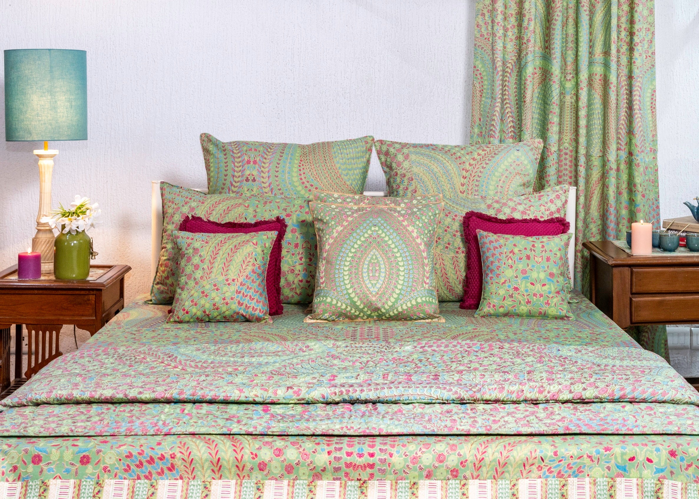 Bed Cover - Soma Maa Soothing Green