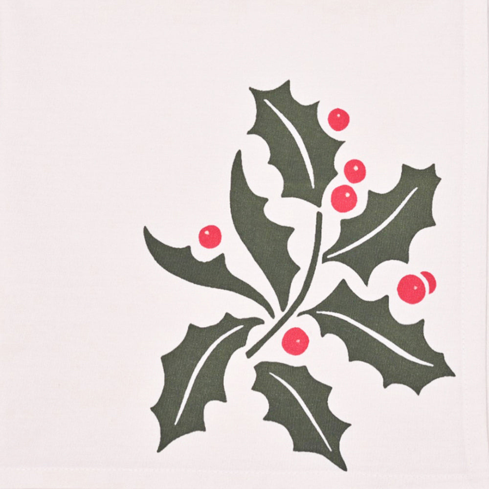 Napkin (Set Of 6) - Festive Garland Natural