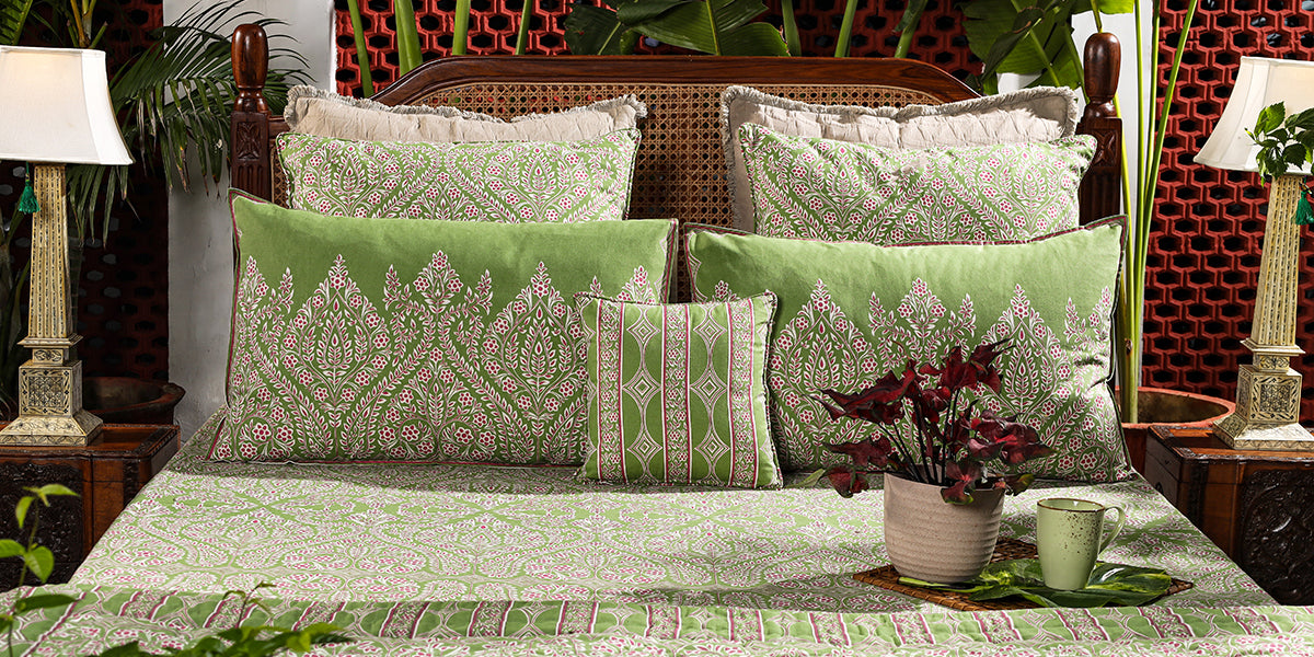 Bed Cover - Jhoomer Cactus