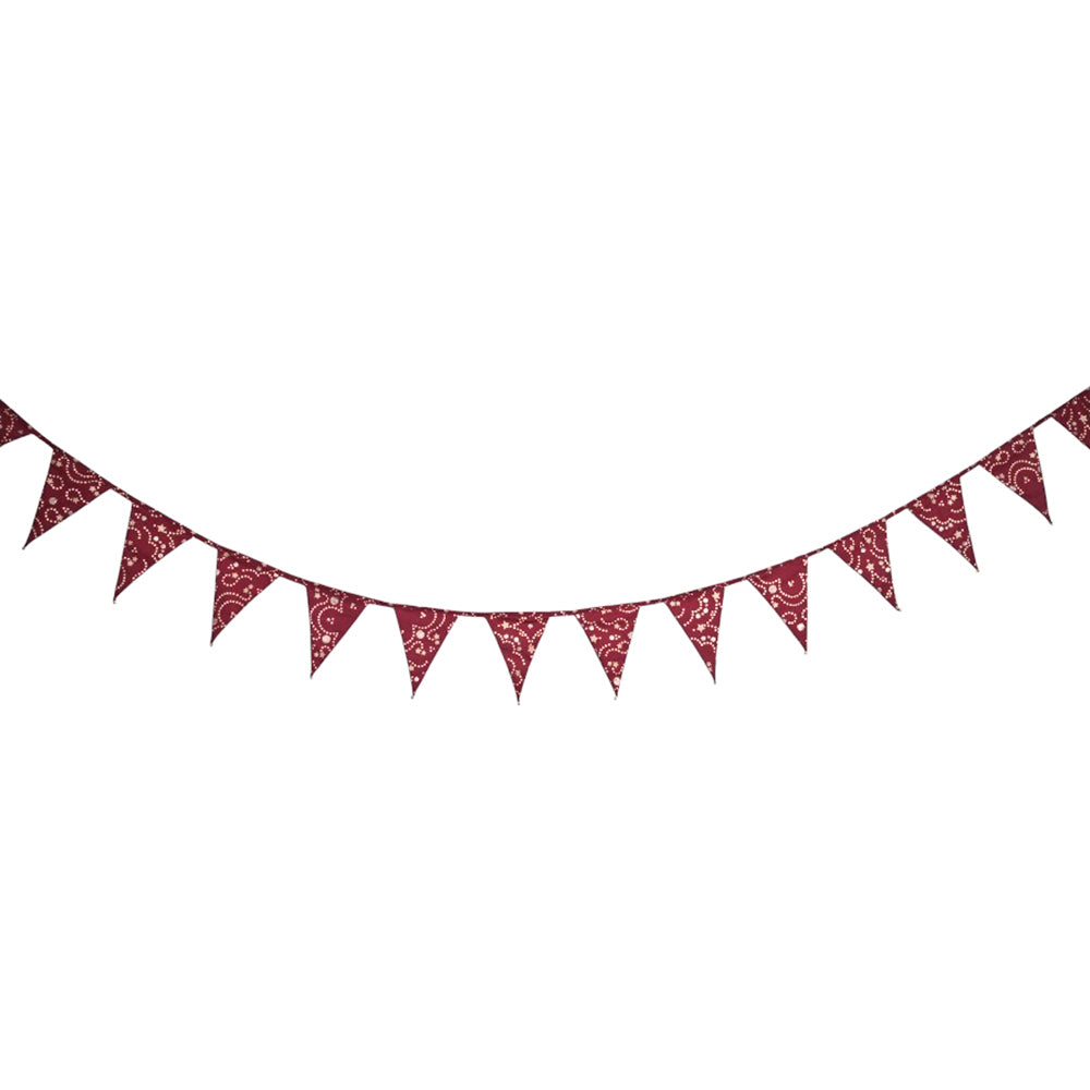 Bunting - Luminarie Maroon