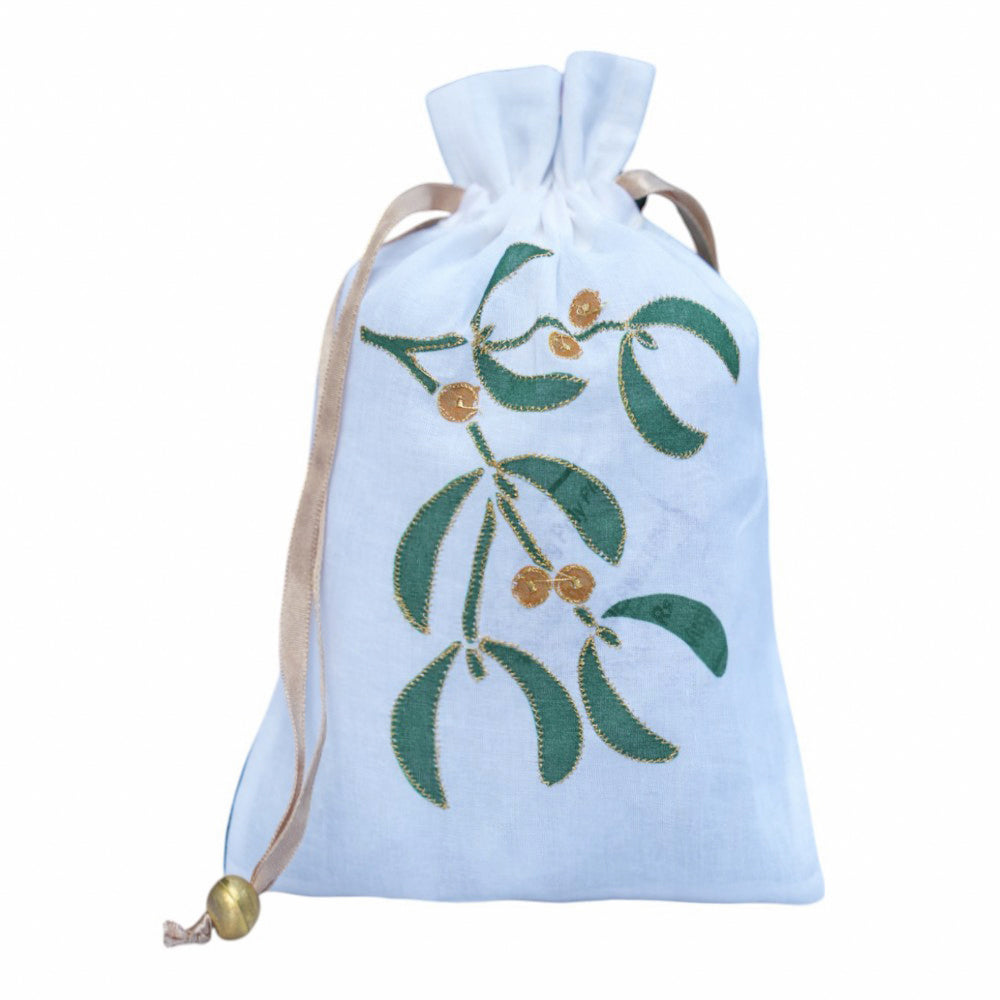 Potli Pouch - Festive Garland Natural