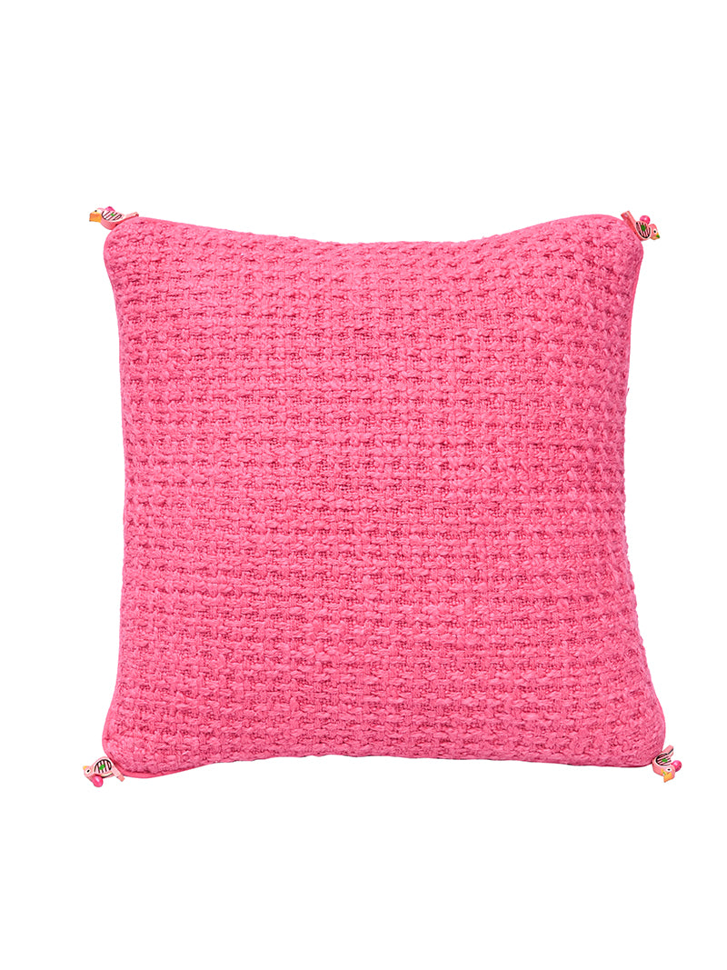 Plain Dyed Cushion Cover - Rose Red