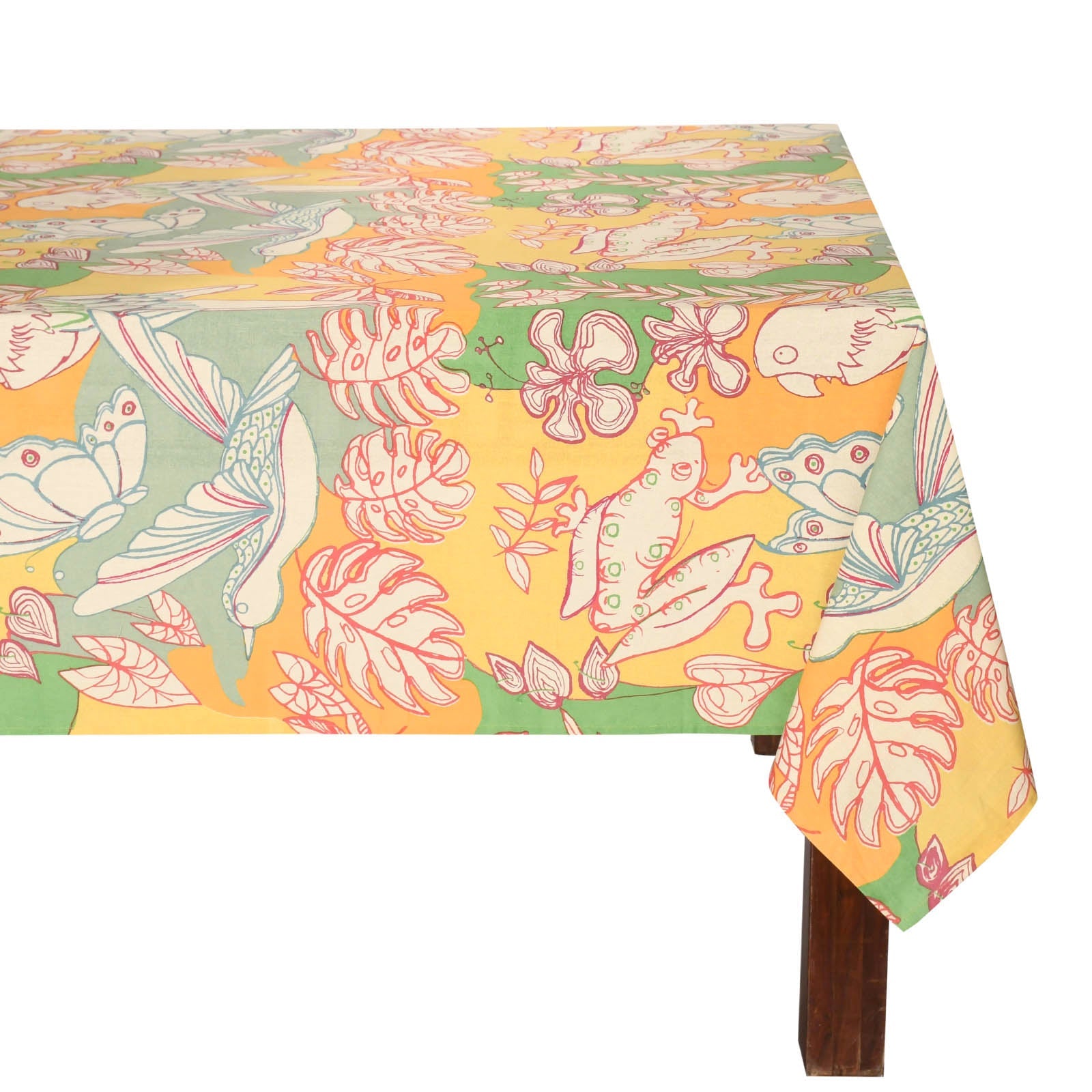 Table Cloth - Rain Forest Saffron