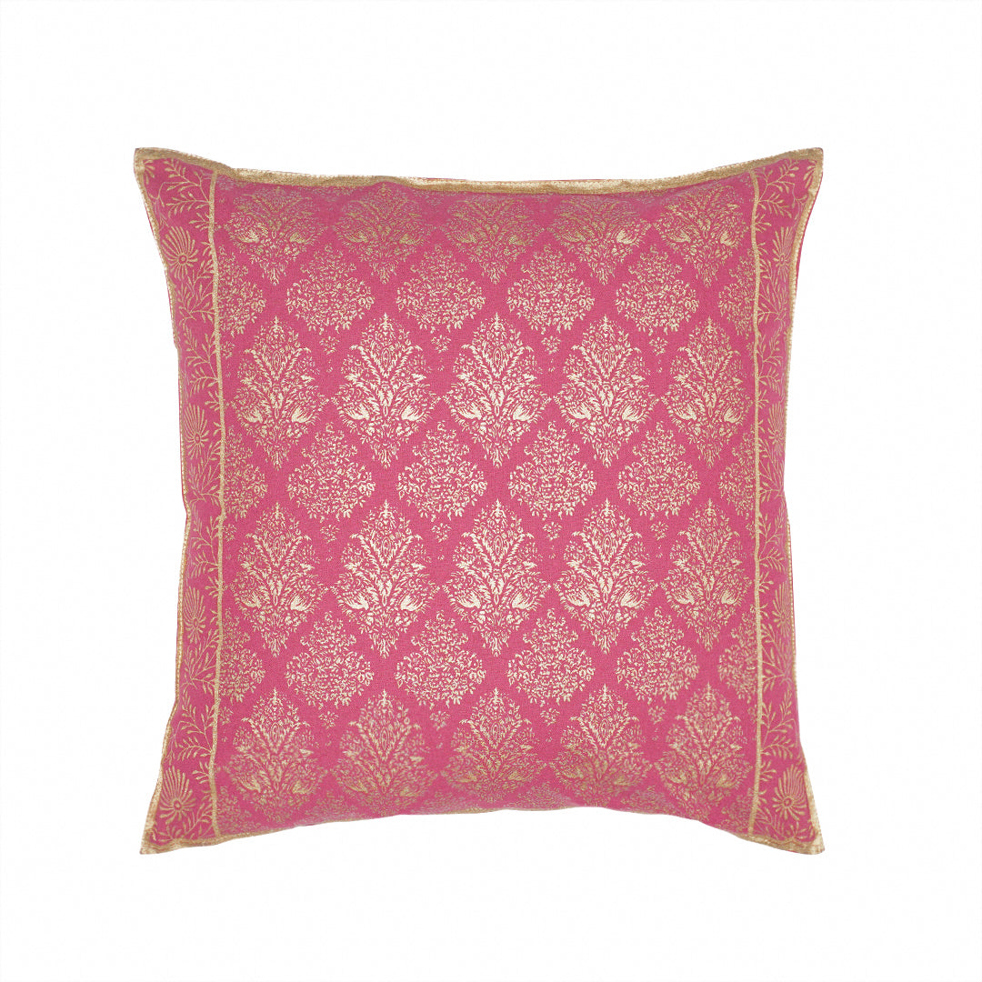 Velvet Cushion Cover - Baroque Ruby