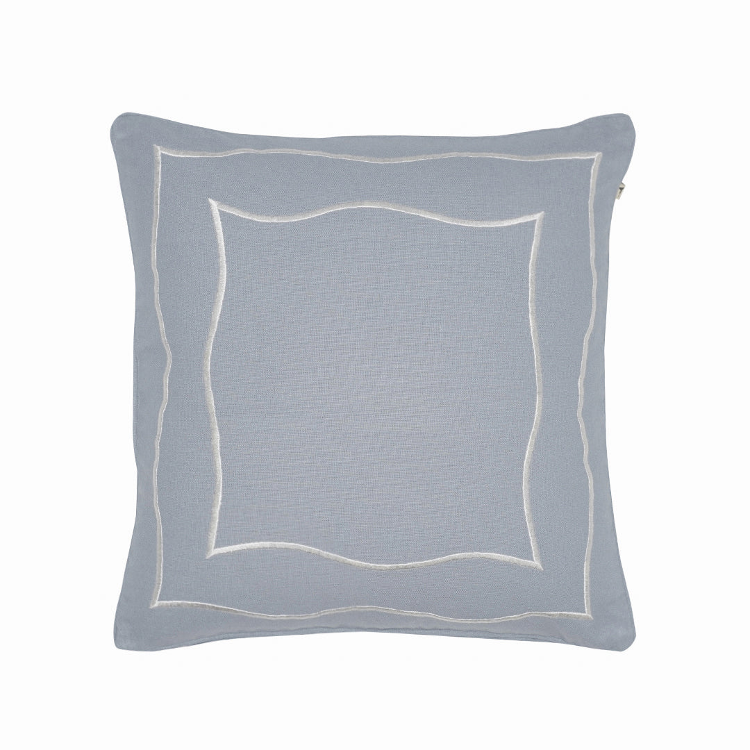 Scalloped Cushion Cover - Vintage Scalloped Light Blue